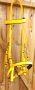 Gloss Yellow Halter Bridle with Brass fittings - Cob/Arab - SALE