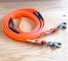 Supergrip Pimpled Reins in Matt Orange with Bright Orange Grip - Cob/Arab - SALE